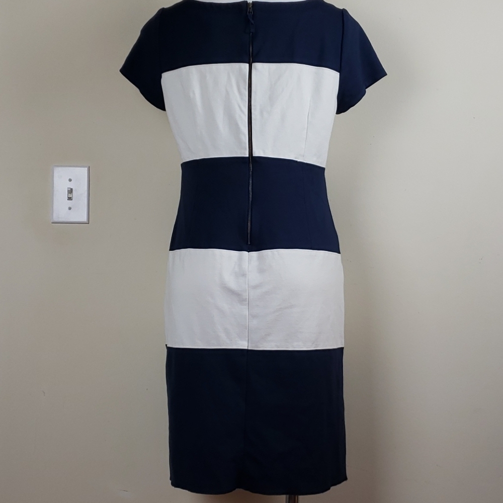 Banana Republic Navy & White Striped Dress - Picture 6 of 12